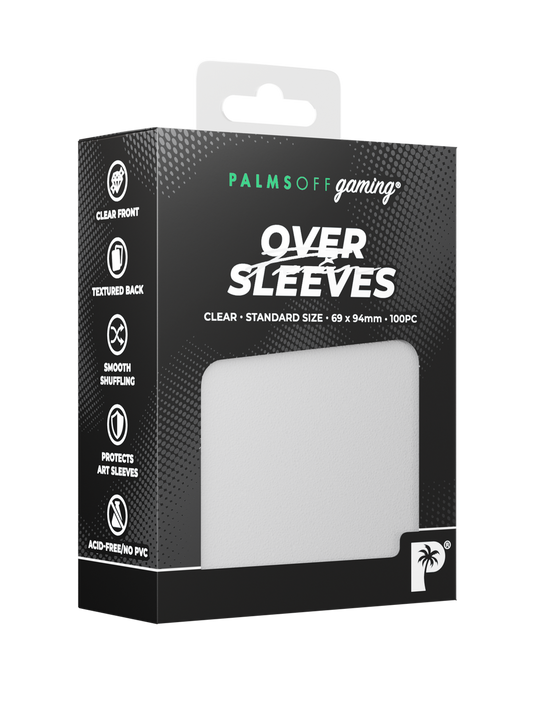 Palms Off Gaming | Premium Over Sleeves - Standard Size - Clear