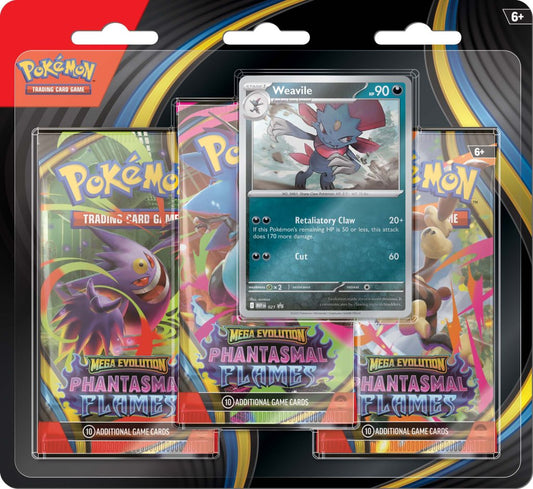 Pokemon TCG: Mega Evolutions Phantasmal Flames 3 Pack Blister