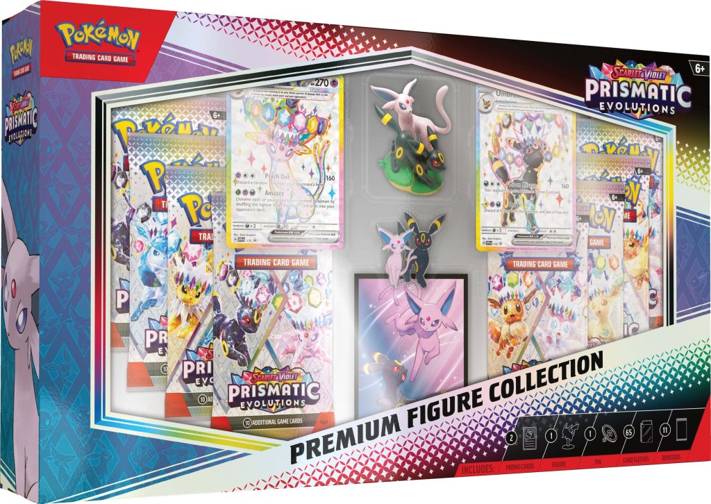 pokémon trading card game scarlet & violet prismatic evolutions Pokemon TCG: Scarlet & Violet 8.5 Prismatic Evolutions Premium Figure – Raptor Games