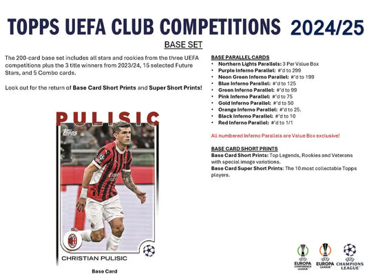 2024-25 Topps UEFA Club Competitions Soccer Value Blaster Box