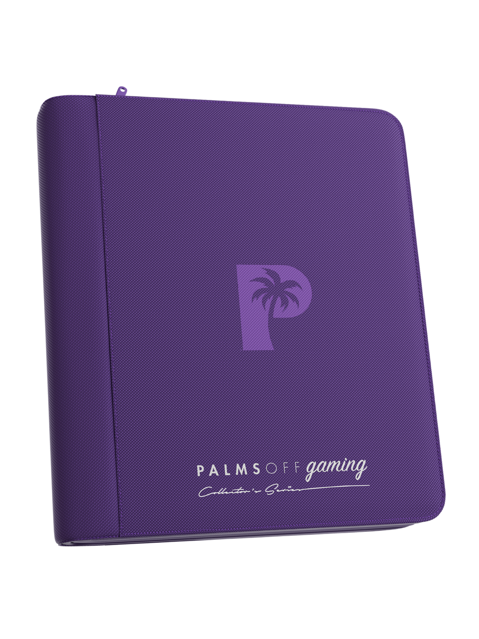 Palms Off Gaming | Collector's Series TOP LOADER Zip Binder - 4 Pocket - Purple