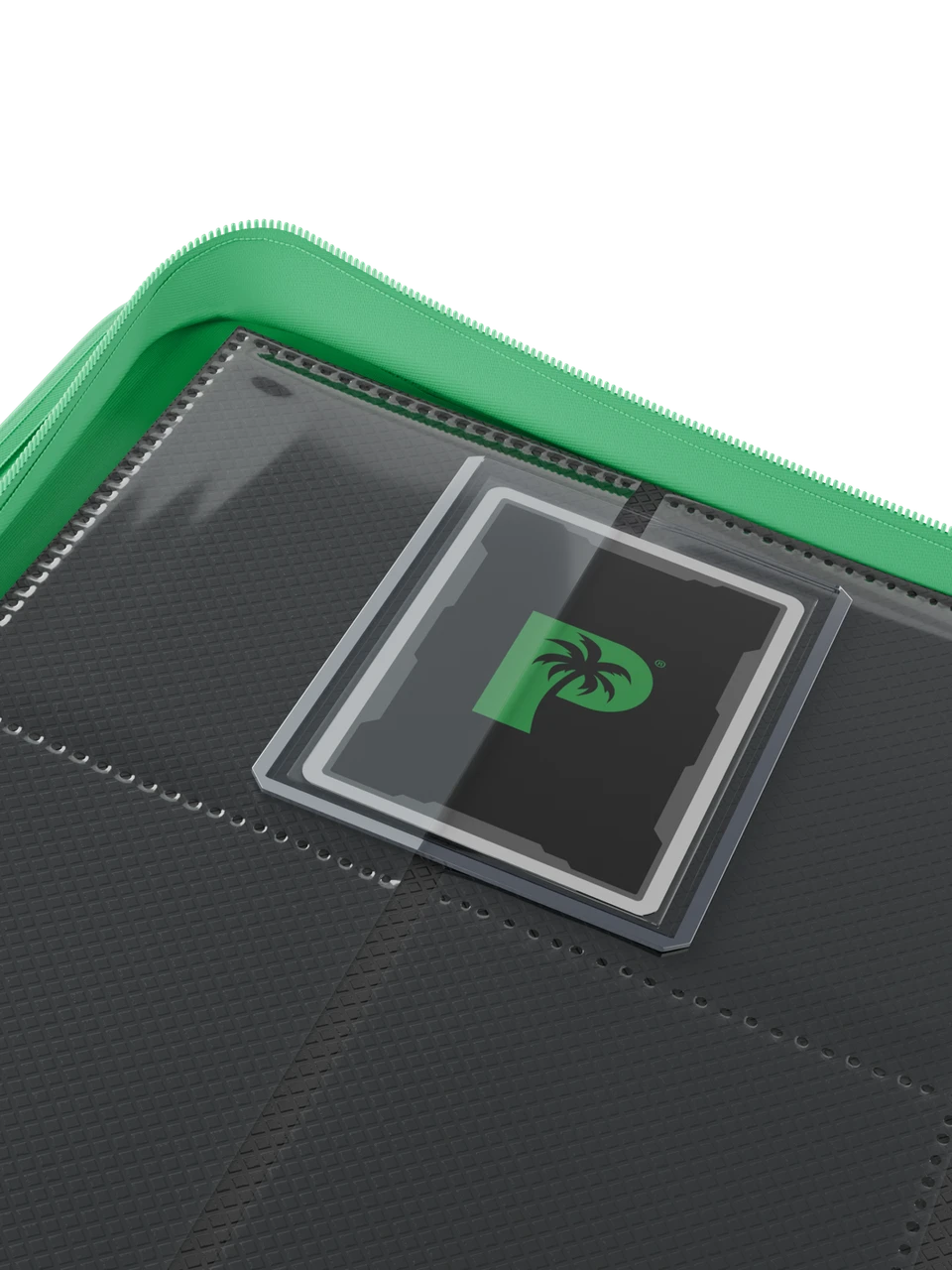 Palms Off Gaming | Collector's Series TOP LOADER Zip Binder - 9 Pocket - Green