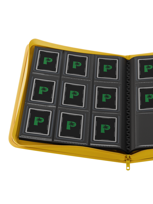 Palms Off Gaming | Collector's Series Top Loader Zip Binder - 9 Pocket - Yellow
