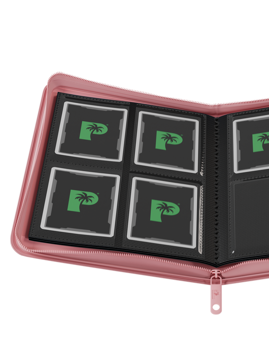 Palms Off Gaming | Collector's Series 4 Pocket Zip Binder - Pink