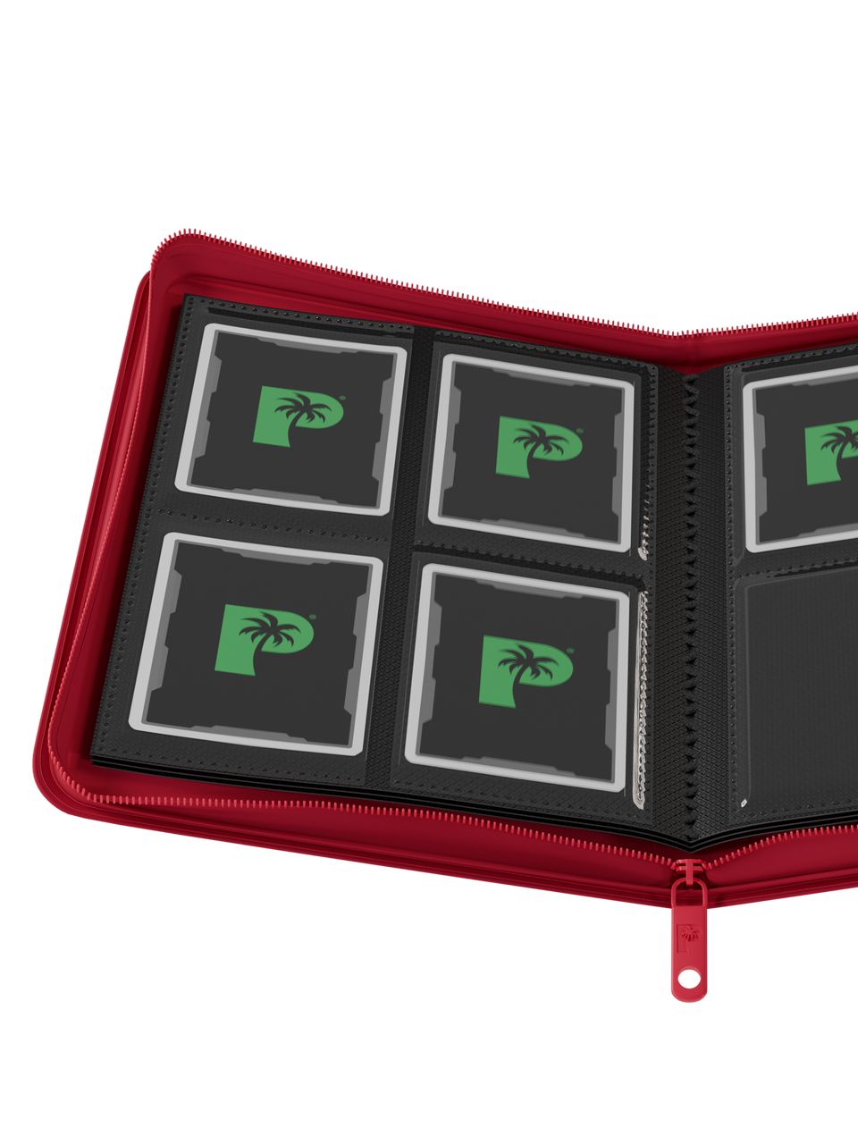Palms Off Gaming | Collector's Series 4 Pocket Zip Binder - Red