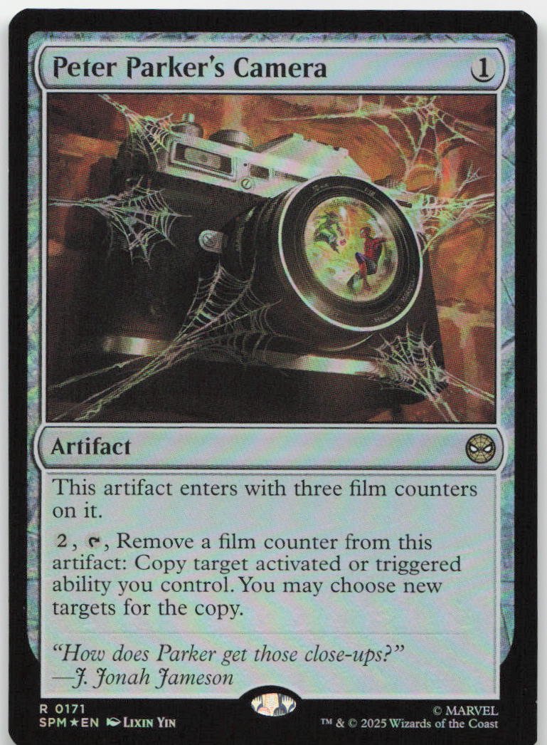 Peter Parker's Camera R Marvel's Spider-Man 171 NM