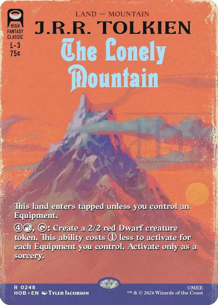 The Lonely Mountain (Borderless) 248 Rare The Hobbit NM/M