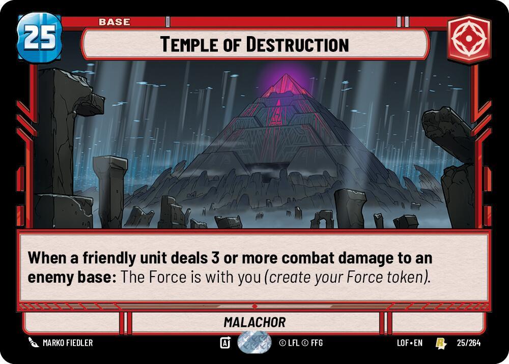 Temple of Destruction 025/264 Rare Legends of the Force NM/M