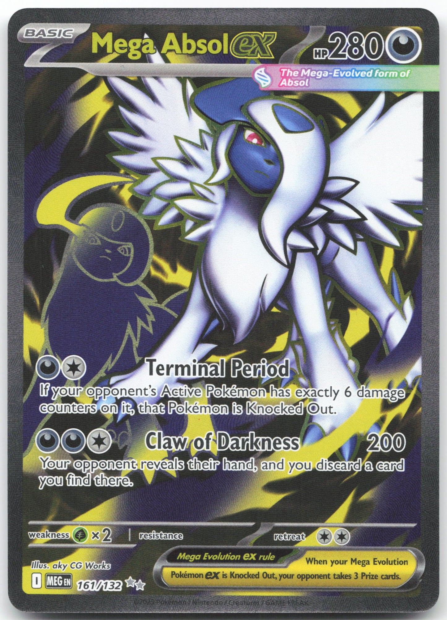 Mega Absol ex - Ultra Rare ME01: Mega Evolution 161/132 NM