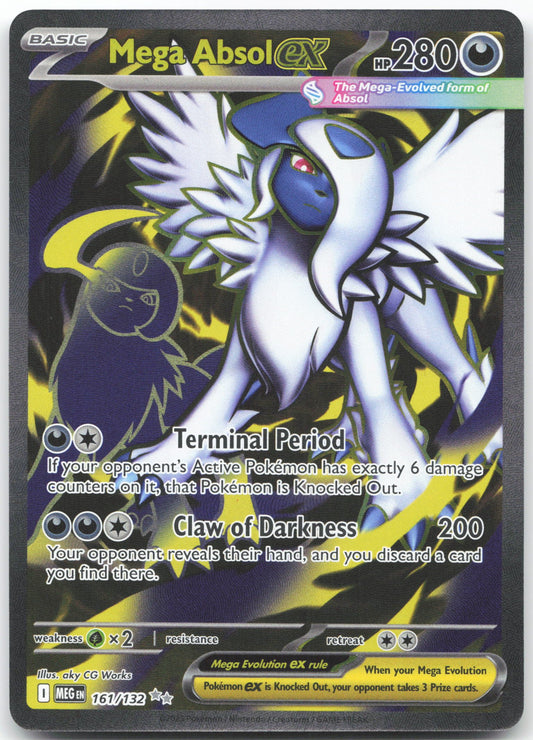 Mega Absol ex - Ultra Rare ME01: Mega Evolution 161/132 NM