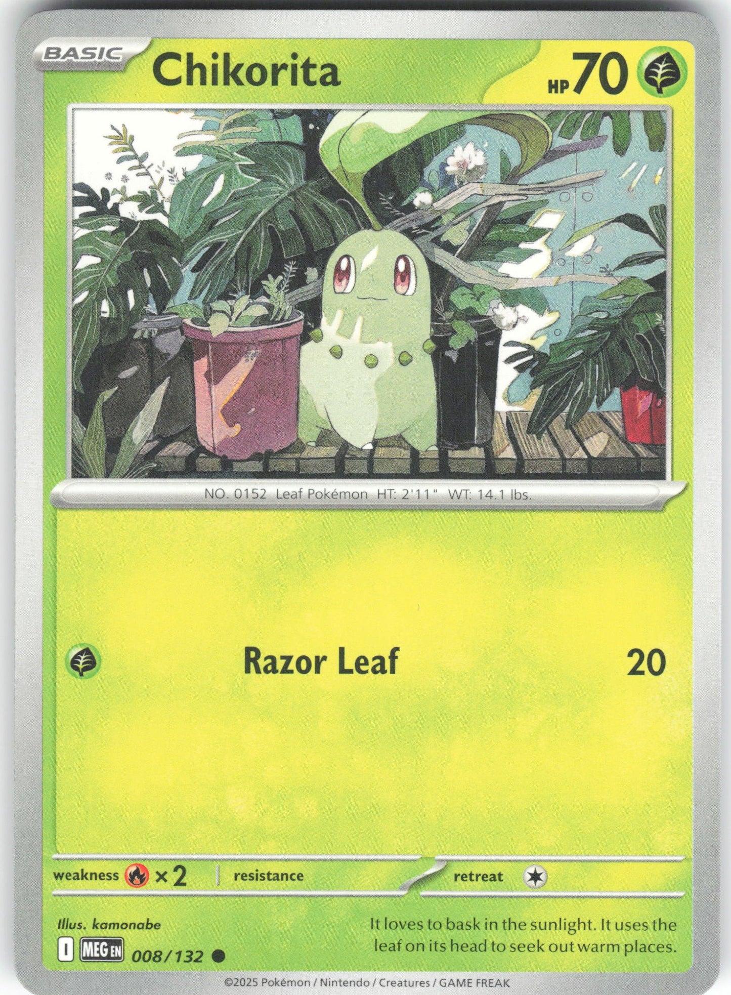 Chikorita Common ME01: Mega Evolution 008/132 NM