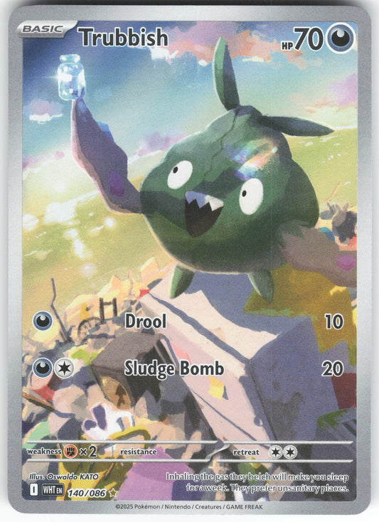 Trubbish Illustration Rare SV: White Flare 140/086 NM
