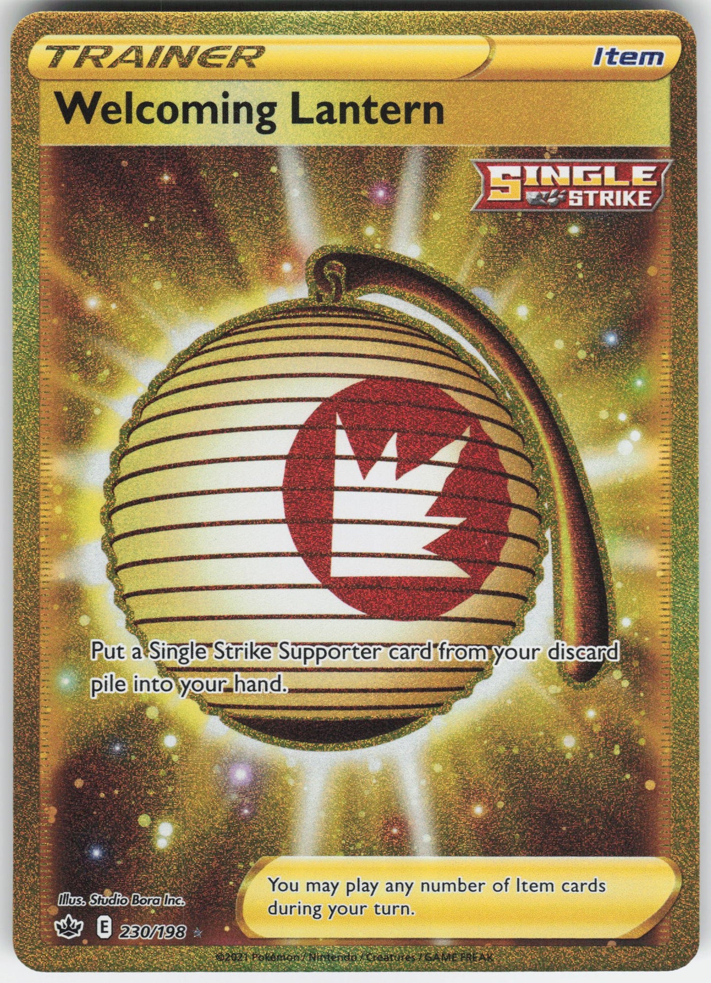 Welcoming Lantern (Secret) Secret Rare SWSH06: Chilling Reign 230/198 NM