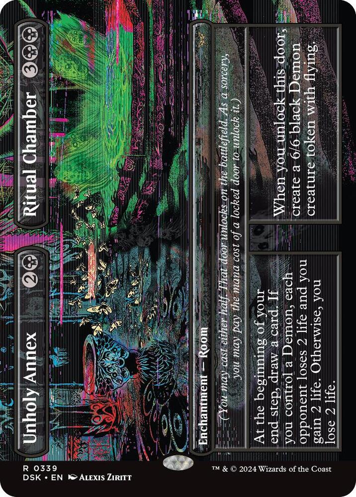 Unholy Annex // Ritual Chamber (Borderless) 339 Duskmourn: House of Horror NM/M