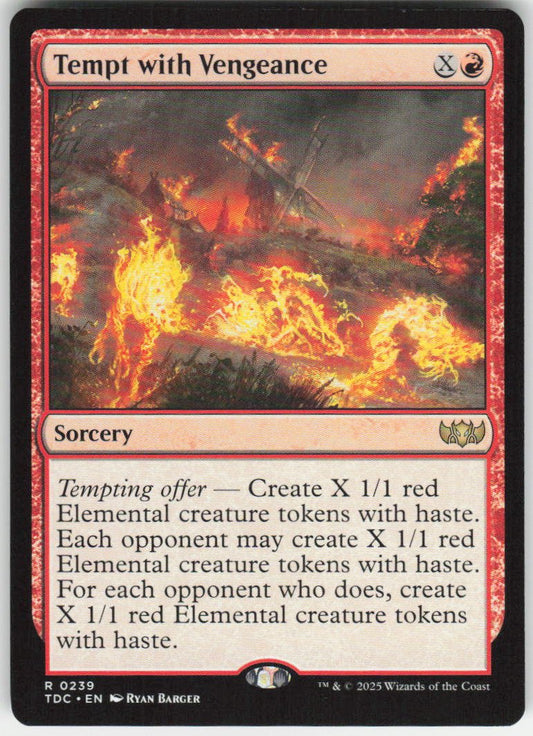 Tempt with Vengeance R Commander: Tarkir: Dragonstorm 239 NM