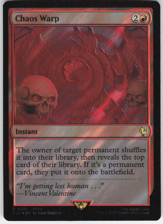 Chaos Warp (Surge Foil) R Commander: FINAL FANTASY 291 NM