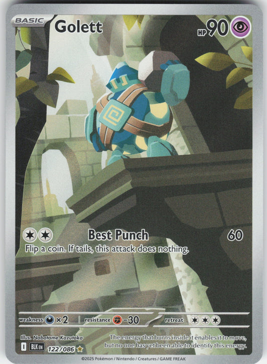 Golett - Illustration Rare SV: Black Bolt 122/086 NM