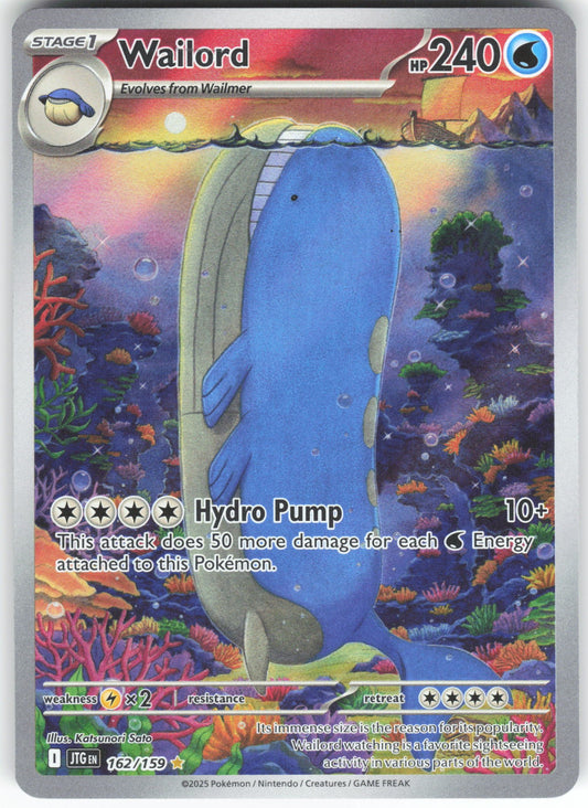 Wailord Illustration Rare SV09: Journey Together 162/159 NM