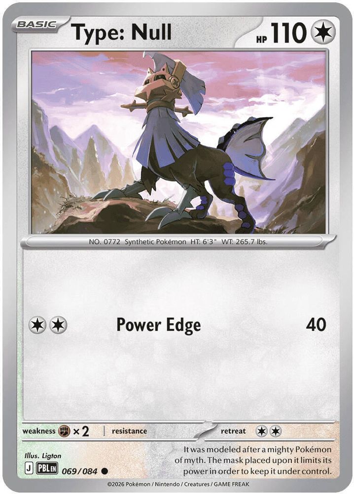 Type: Null 069/084 Common Reverse Holo Pitch Black NM/M
