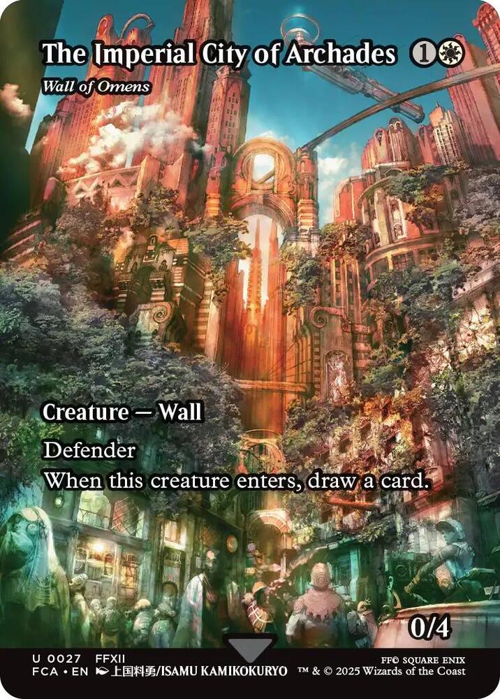 The Imperial City of Archades - Wall of Omens (Showcase) 27 FINAL FANTASY: Through the Ages NM/M