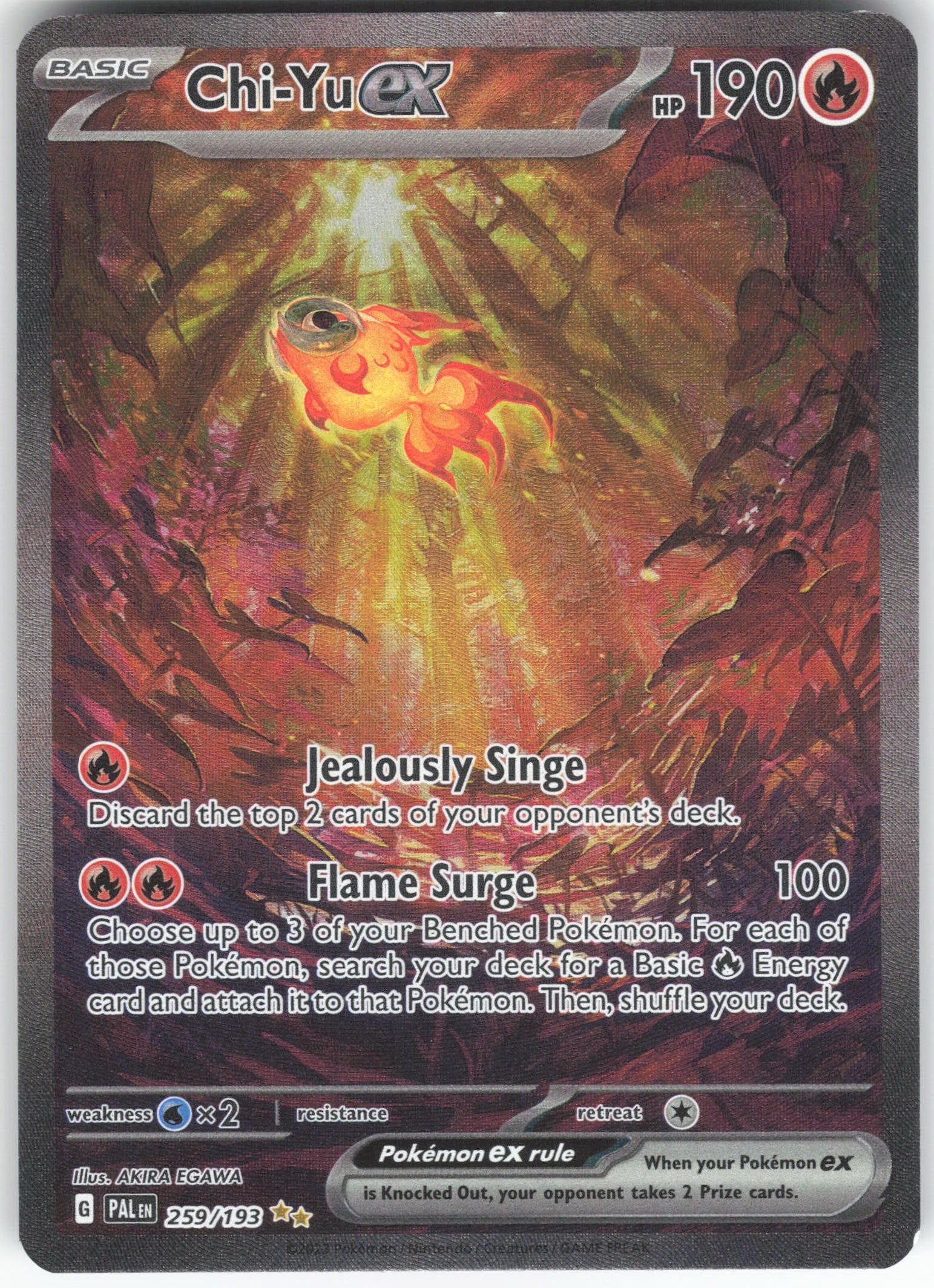 Chi-Yu ex Special Illustration Rare SV02: Paldea Evolved 259/193 NM