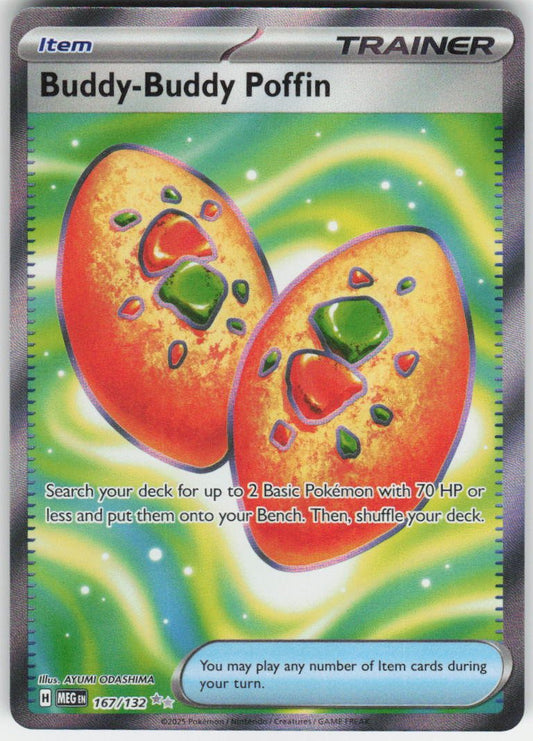 Buddy-Buddy Poffin Ultra Rare ME01: Mega Evolution 167/132 NM