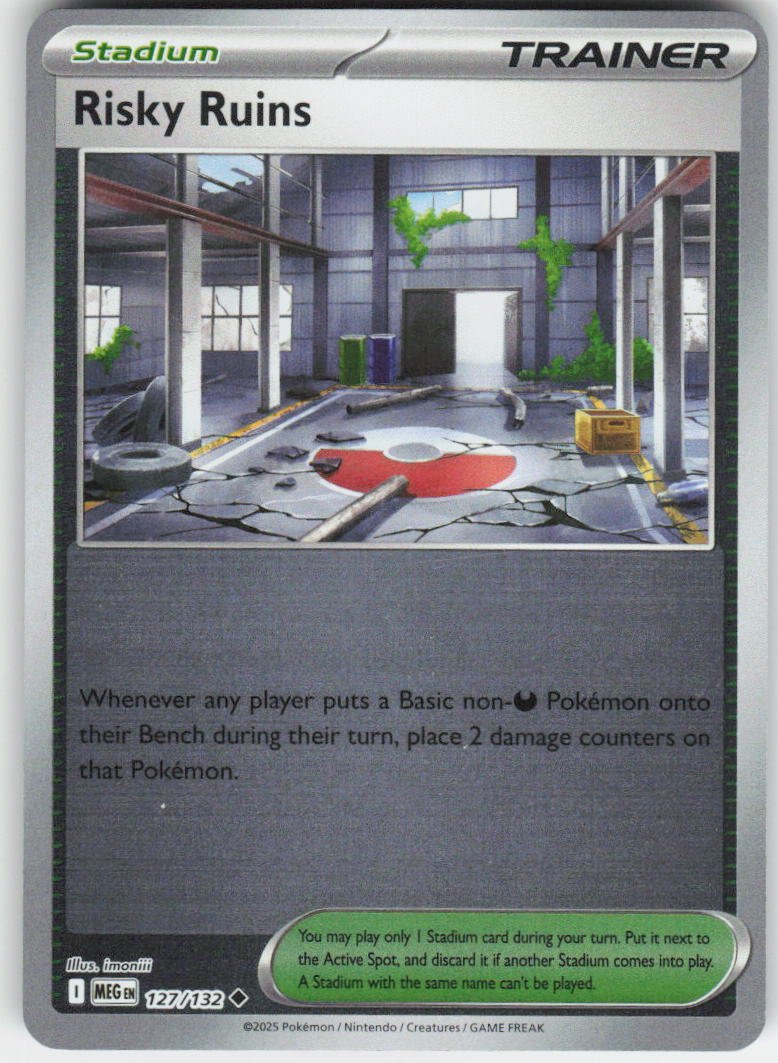 Risky Ruins Uncommon ME01: Mega Evolution 127/132 NM