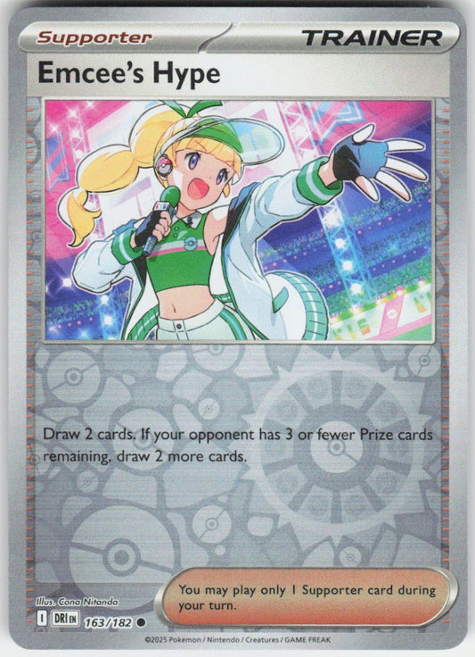 Emcee's Hype - Common SV10: Destined Rivals 163/182 NM Rev Holo