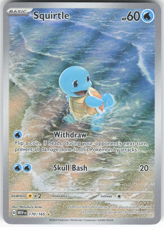Squirtle Illustration Rare SV: Scarlet & Violet 151 170/165 NM