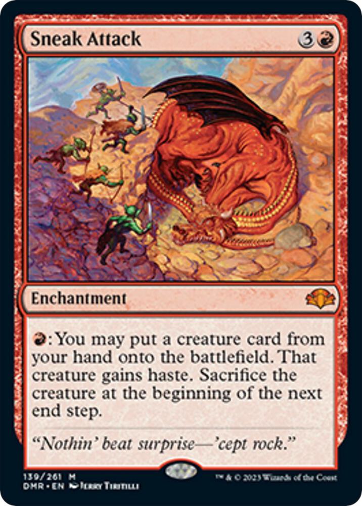 Sneak Attack 139 Mythic Dominaria Remastered NM/M