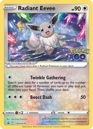 Radiant Eevee SWSH230 Promo Sword & Shield Promo Holo NM/M