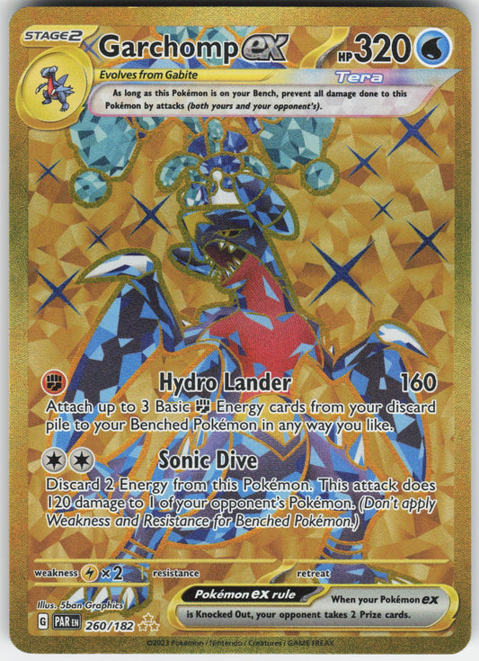 Garchomp ex - Hyper Rare SV04: Paradox Rift 260/182 NM