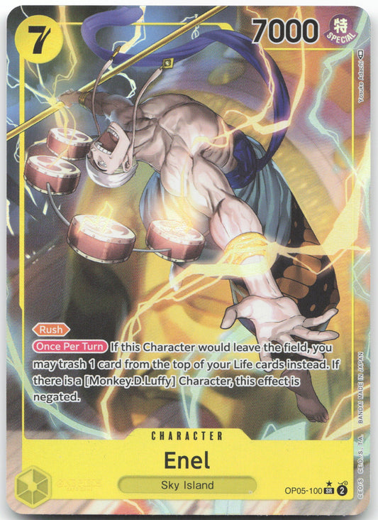 Enel (100) (Alternate Art) SR Awakening of the New Era OP05-100 NM