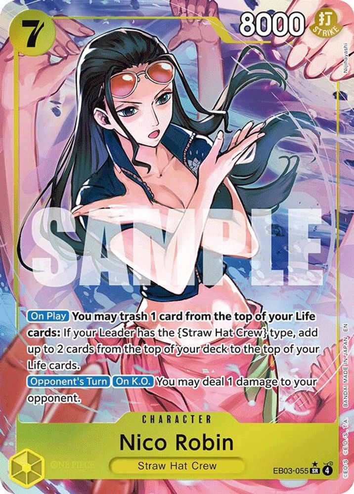 Nico Robin (055) (Alternate Art) EB03-055 Foil Extra Booster: One Piece Heroines Edition NM/M