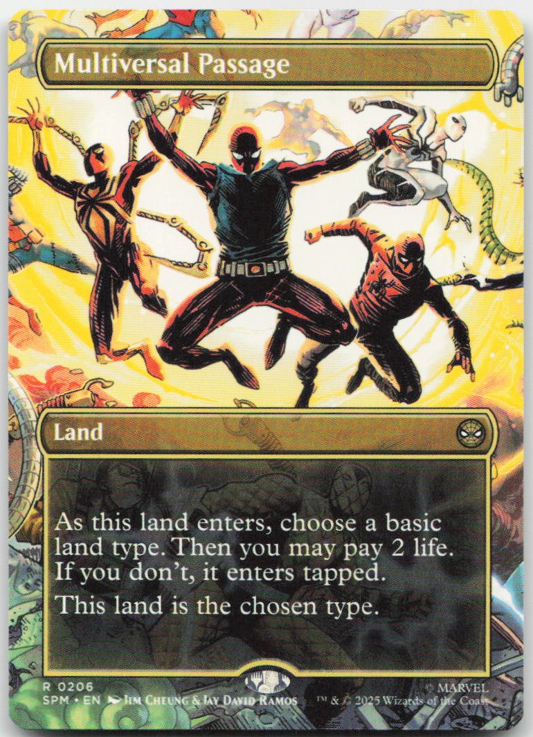 Multiversal Passage (Borderless) R Marvel's Spider-Man 206 NM