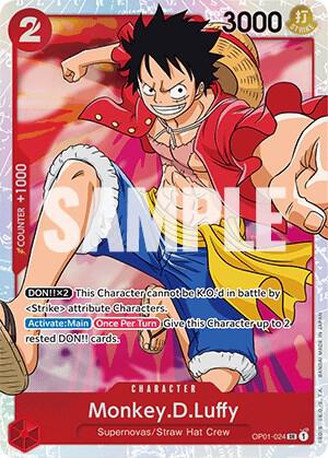 Monkey.D.Luffy (024) OP01-024 Super Rare Romance Dawn NM/M