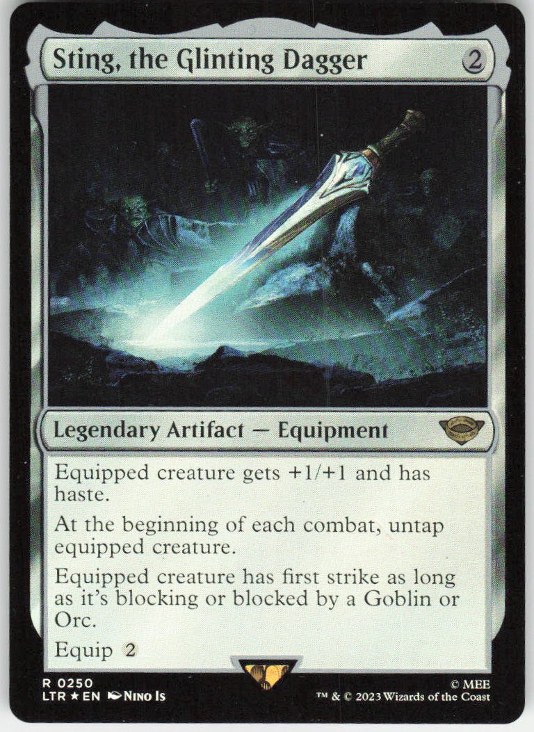 Sting, the Glinting Dagger R Universes Beyond: The Lord of the Rings: Tales of Middle-earth 250 NM