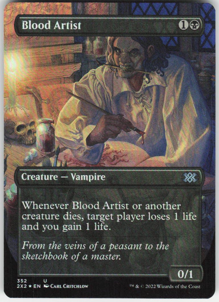 Blood Artist (Borderless Foil) U Double Masters 2022 352 NM