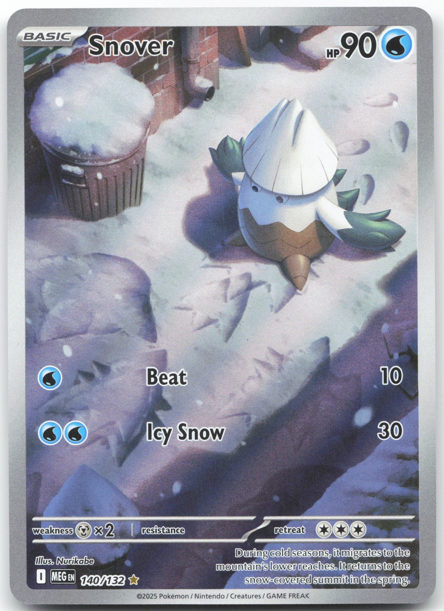Snover - Illustration Rare ME01: Mega Evolution 140/132 NM