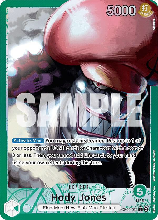 Hody Jones (020) (Alternate Art) OP06-020 Leader Wings of the Captain NM/M