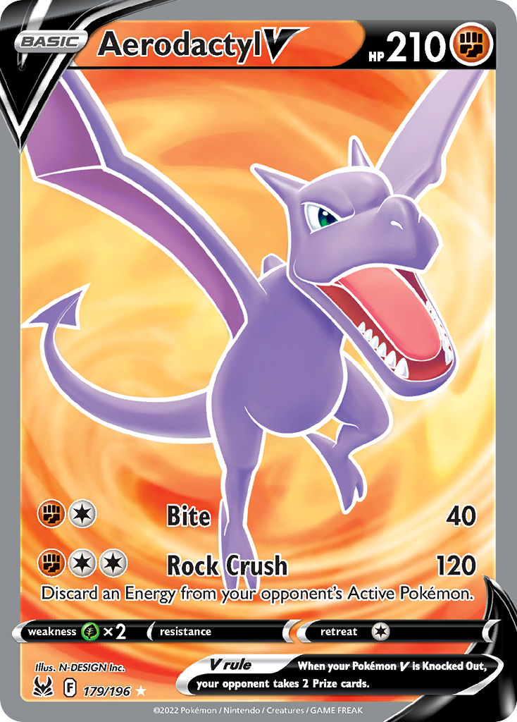 Aerodactyl V 179/196 Ultra Rare Lost Origin NM/M