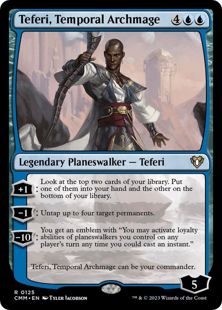 Teferi, Temporal Archmage 125 Rare Commander Masters NM/M