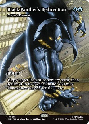 Black Panther's Redirection - Narset's Reversal (Borderless) 58 Marvel Universe Eternal-Legal NM/M