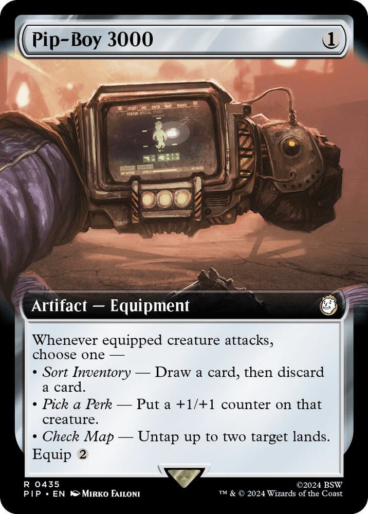 Pip-Boy 3000 (Extended Art) 435 Rare Universes Beyond: Fallout NM/M