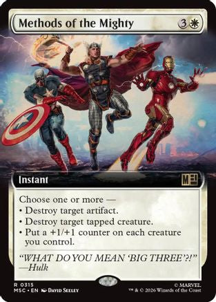 Methods of the Mighty (Extended Art) 315 Commander: Marvel Super Heroes NM/M