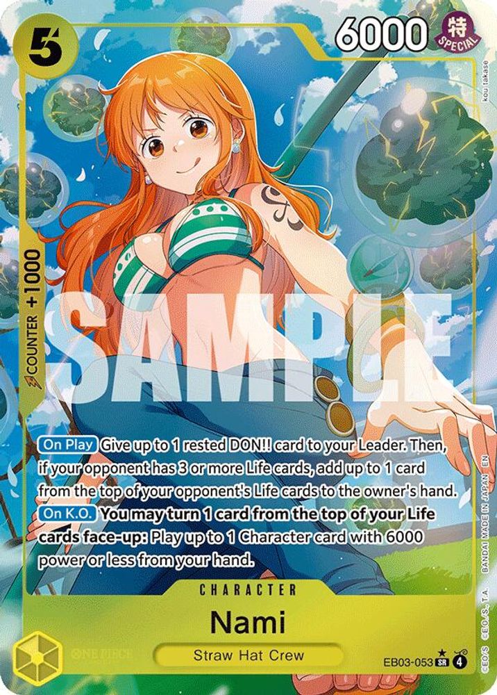 Nami (053) (Alternate Art) EB03-053 Extra Booster: One Piece Heroines Edition NM/M