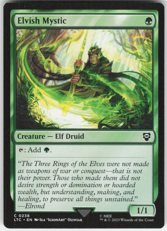 Elvish Mystic C Commander: The Lord of the Rings: Tales of Middle-earth 238 NM