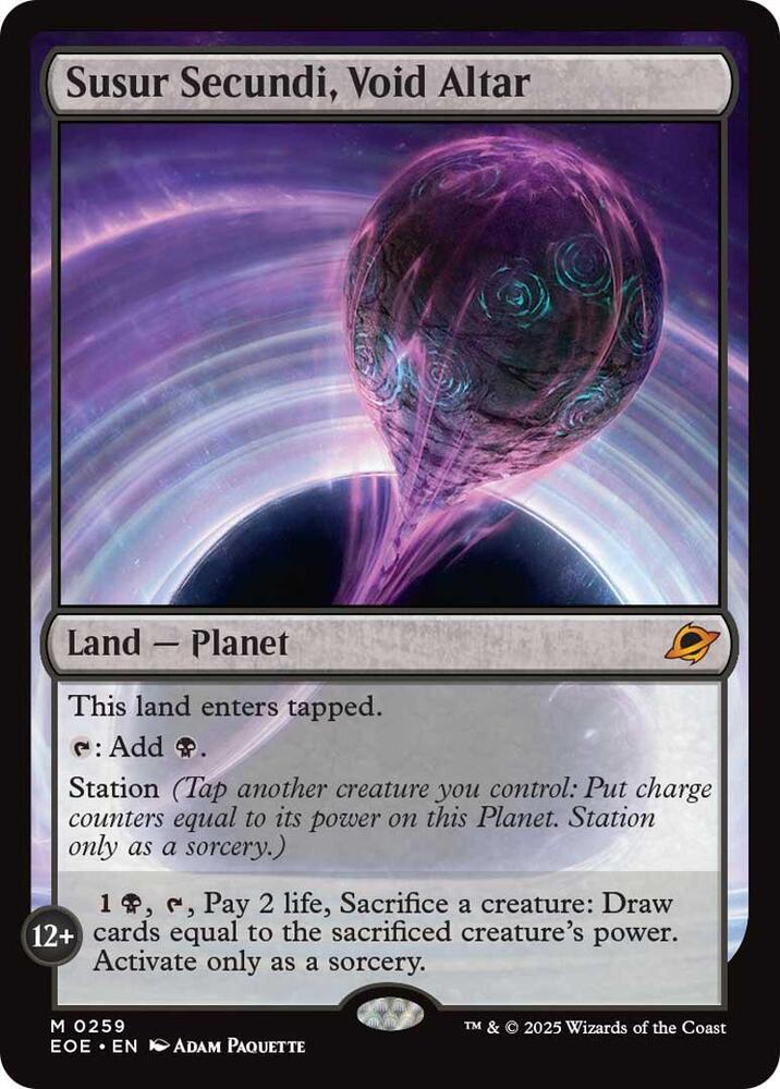 Susur Secundi, Void Altar 259 Mythic Edge of Eternities NM/M