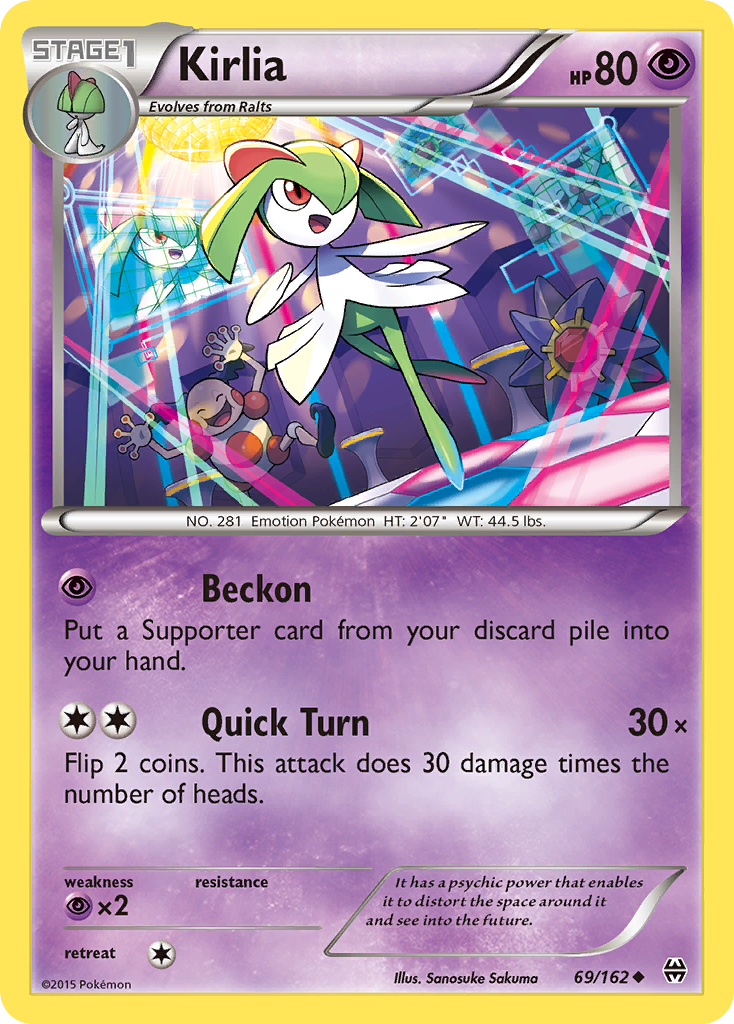 Kirlia 69/162 Uncommon BREAKthrough NM/M