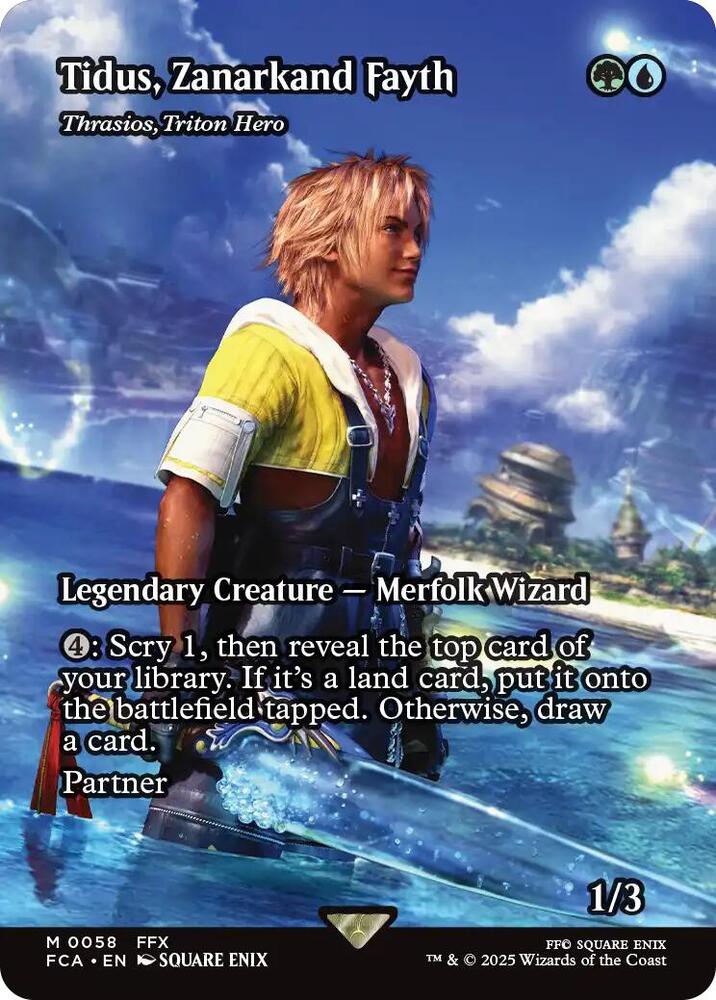 Tidus, Zanarkand Fayth - Thrasios, Triton Hero (Showcase) 58 FINAL FANTASY: Through the Ages NM/M